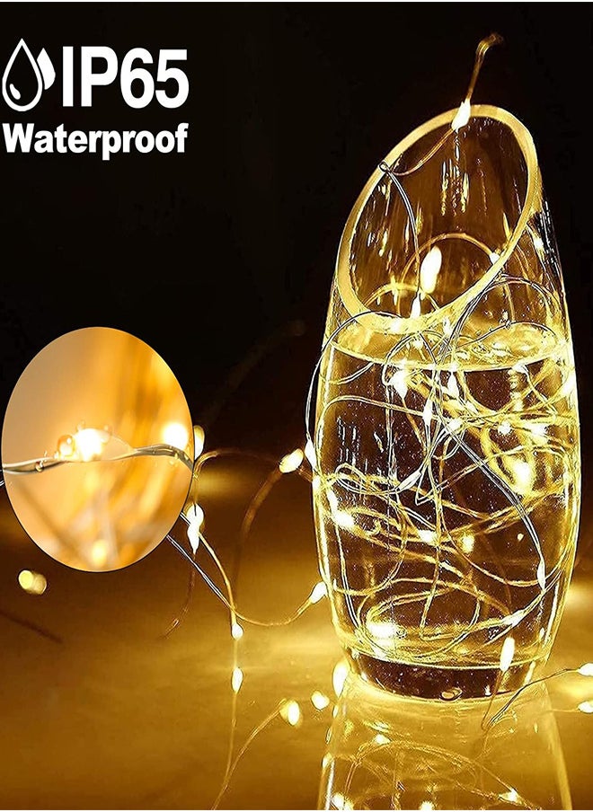 RATSAW 2 Pack Fairy Lights 10m 100Led Solar String Lights with 8 Modes Waterproof Copper Wire Lights for Patio Yard  - Image 3
