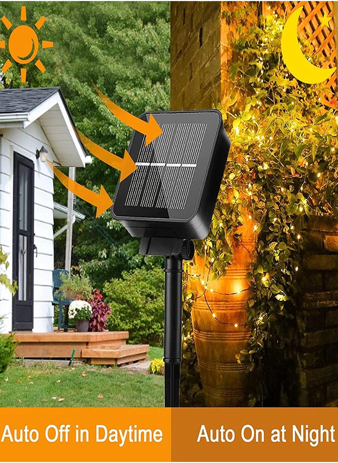 RATSAW 2 Pack Fairy Lights 10m 100Led Solar String Lights with 8 Modes Waterproof Copper Wire Lights for Patio Yard  - Image 5
