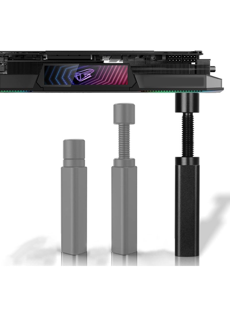 SYOSI Graphics Card GPU Brace Support, Adjustable Height Adjustment Video Card Sag Holder Bracket, GPU Stand, Universal VGA Graphics Card Holder, Black - Image 1