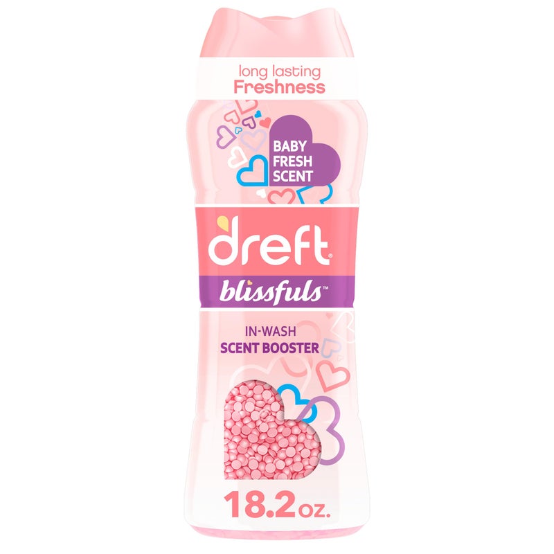 Dreft Blissfuls In-Wash Laundry Scent Booster Beads, Baby Fresh Scent, 18.2 oz - Image 1