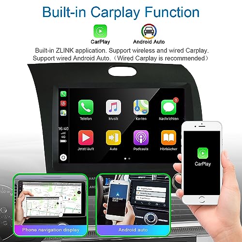 GOJOHO for KIA K3 Cerato Forte Radio 2013-2018 with Built-in DSP Wireless Carplay Android Auto with Free Backup Camera 9" IPS Touch Screen GPS Navigation for Car Stereo Head Unit (2GB RAM+32GB ROM) - Image 2