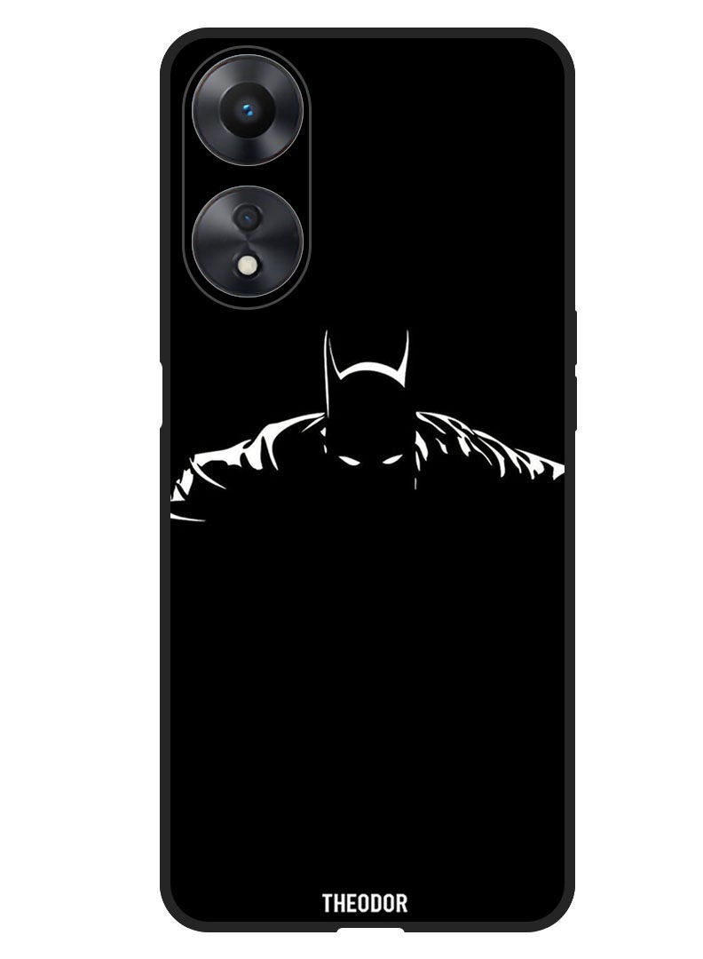 Theodor Protective Case Anti Scratch Shock Proof Bumper Cover For Oppo A78 Batman Show Half Face - Image 1