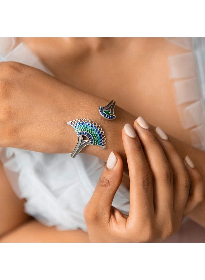 Shaya by CaratLane Oxidised Owning My Clumsy Nature Bracelet in 925 Silver for women - Image 2