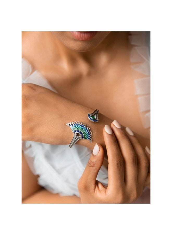 Shaya by CaratLane Oxidised Owning My Clumsy Nature Bracelet in 925 Silver for women - Image 3