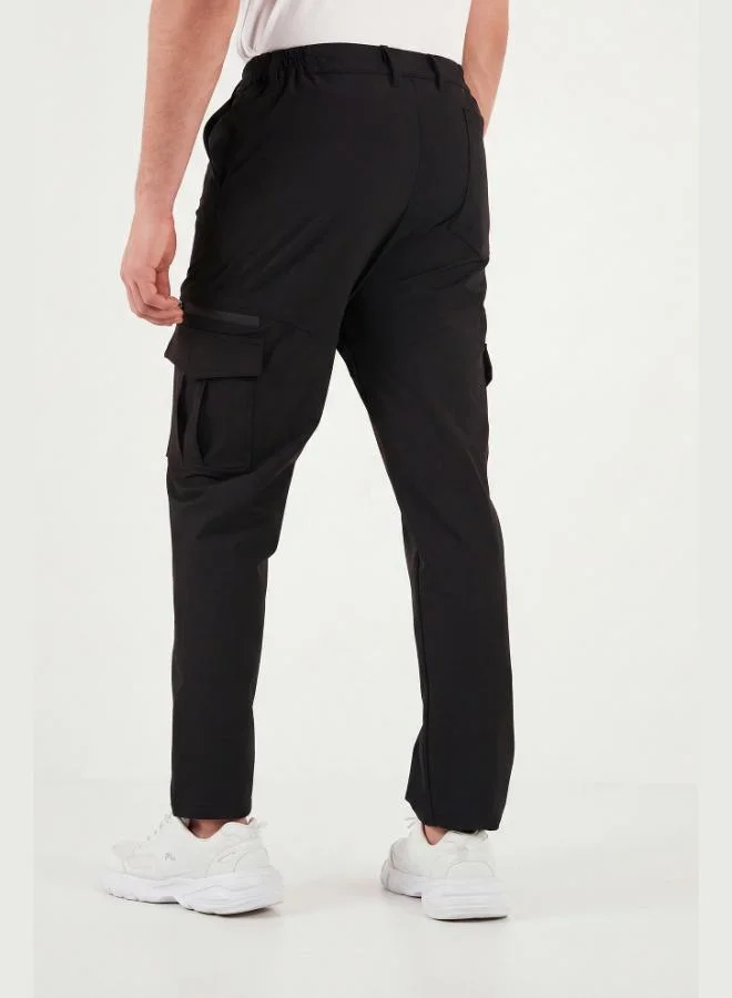 Buratti  Buratti Regular Fit Normal Waist Pocket Detail Trekking and Courier Trousers Men's TROUSERS 693150 for Men | Best Price UAE