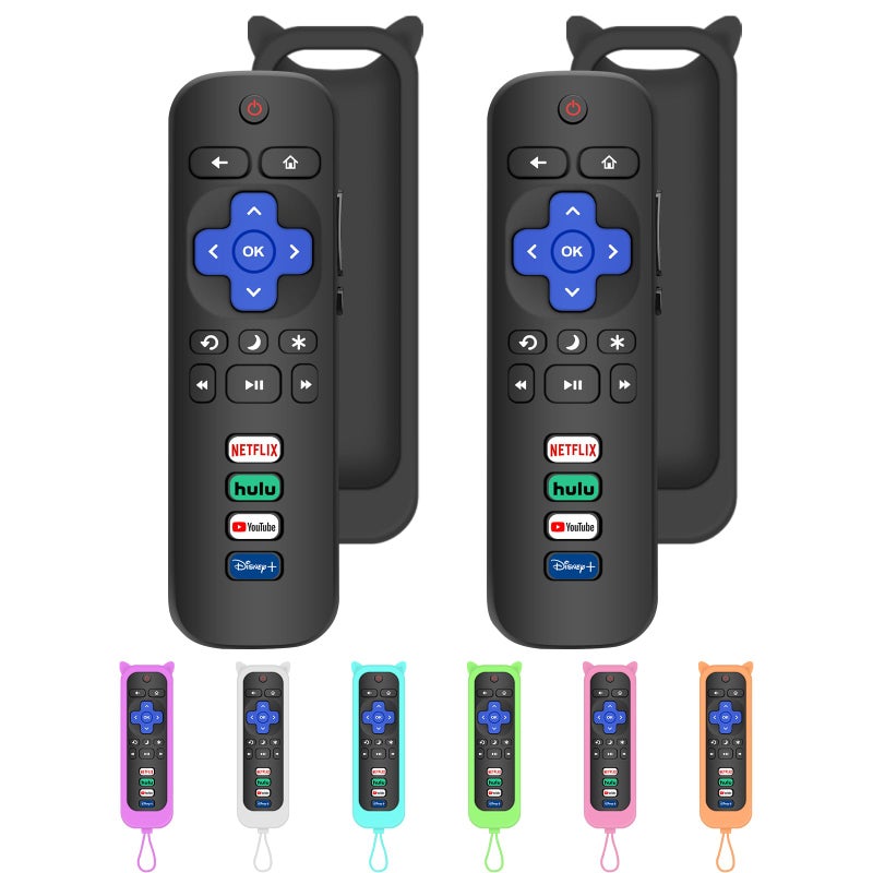 MOKEMAKE Remote for Roku TV, 2-Pack Replacement for Roku TV Remote Compatible for TCL Roku/Onn Roku/Hisense Roku/Philips Roku/Sharp Roku/Westinghouse Roku/Insignia Roku TV [Remote Control for Roku TV Only] - Image 1