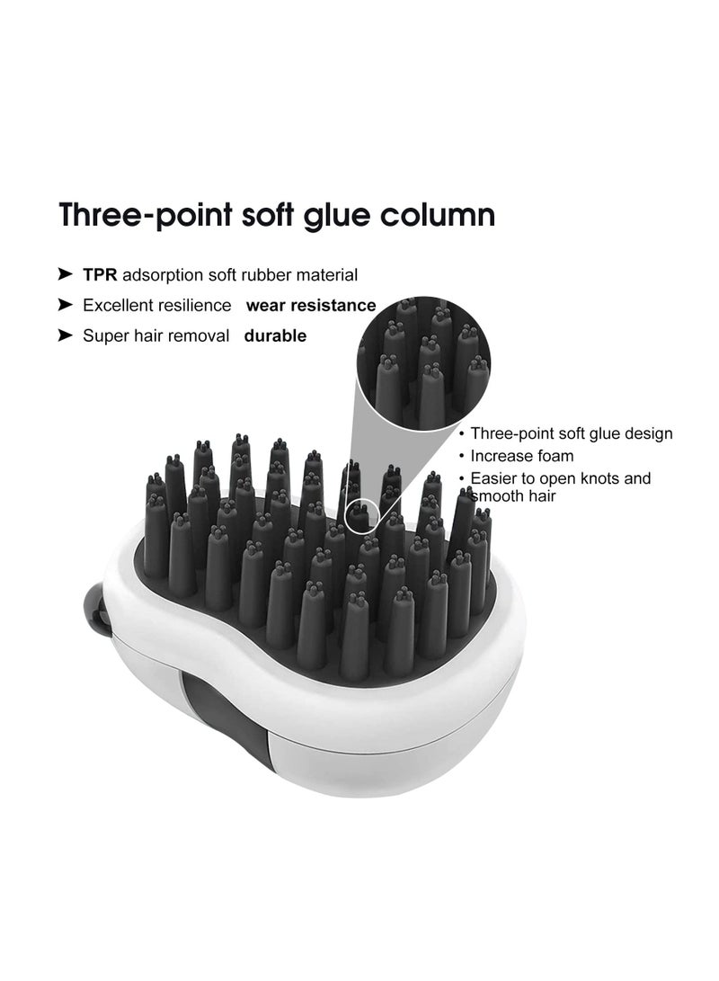 Bath Brush, Wet and Dry Soft Silicone Dog Massage Brush, Suitable for Bathing, Massage of Short, Medium and Long Haired Pets - Image 3