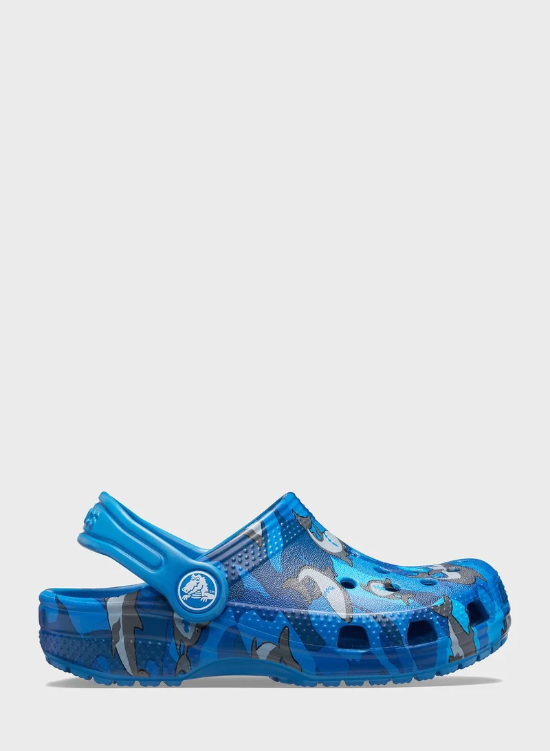 crocs Kids Classic Shark Clog Sandals