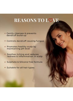 Just Herbs Ayurvedic Anti-Dandruff Shampoo For Strong & Bouncy Hair For Men & Women- Sls & Paraben Free- 200 Ml  - Image 2