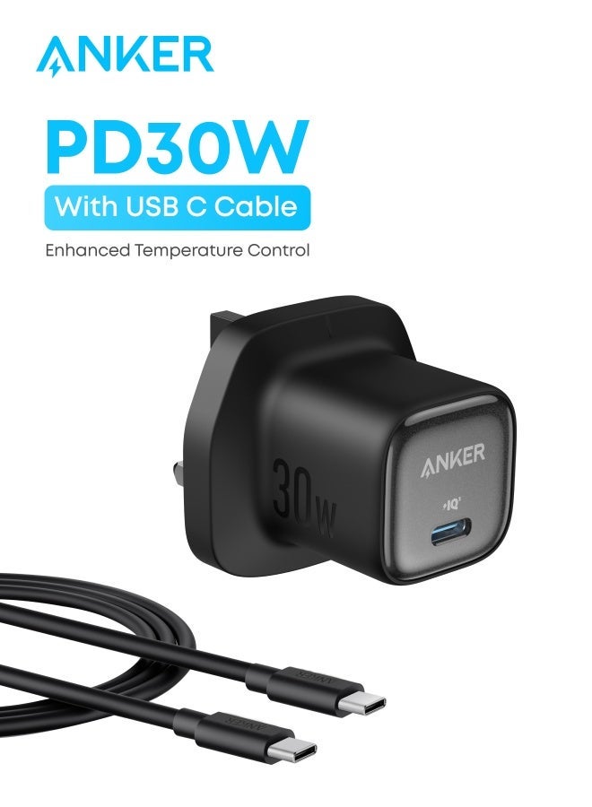 Anker 30W USB C Plug, Zolo Compact GaN USB C Charger, Enhanced Temperature Control, Compact Design and 3X Faster Charging, Compatible with iPhone, iPad, Samsung, Pixel, and More & 737 Power Bank (PowerCore 24K), 24,000mAh 3-Port Portable Charger with 140W Output, Smart Digital Display, Compatible with MacBook Pro/ Air, iPhone 17/16 Series, Samsung, Huaiwei, DellBundle - Image 2