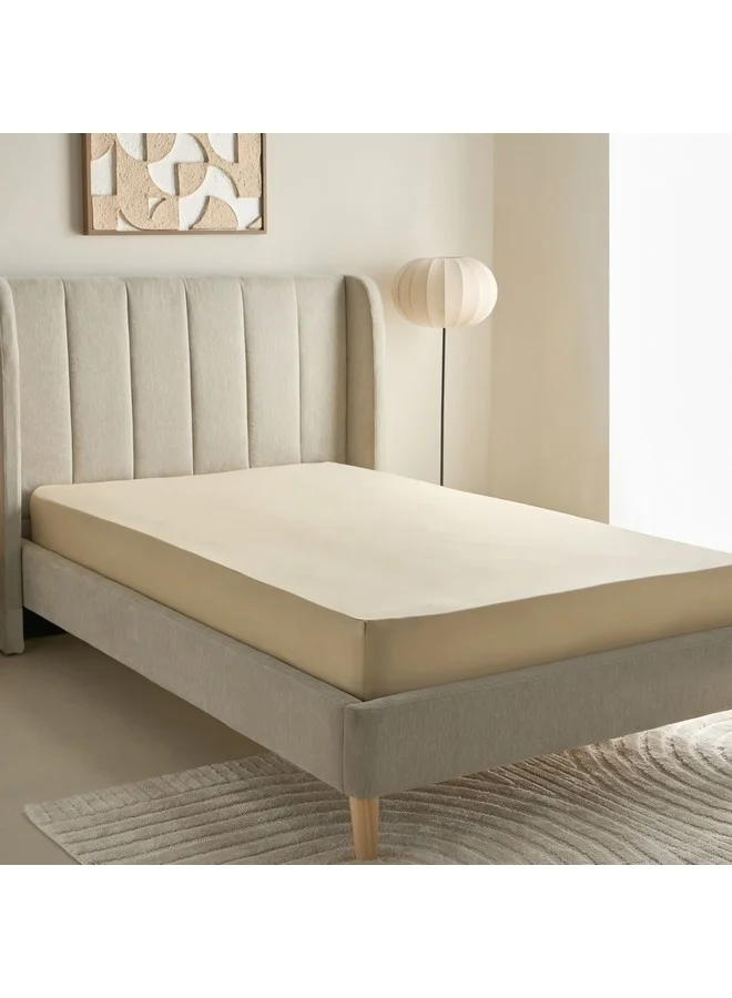 Home Box Houston Daisley Cotton Twin Fitted Sheet 120 x 200 x 33 cm