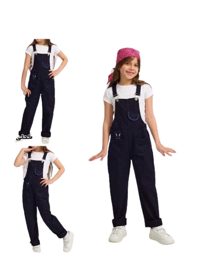 جمبسوت أنيق مطبوع من الجبردين للبنات