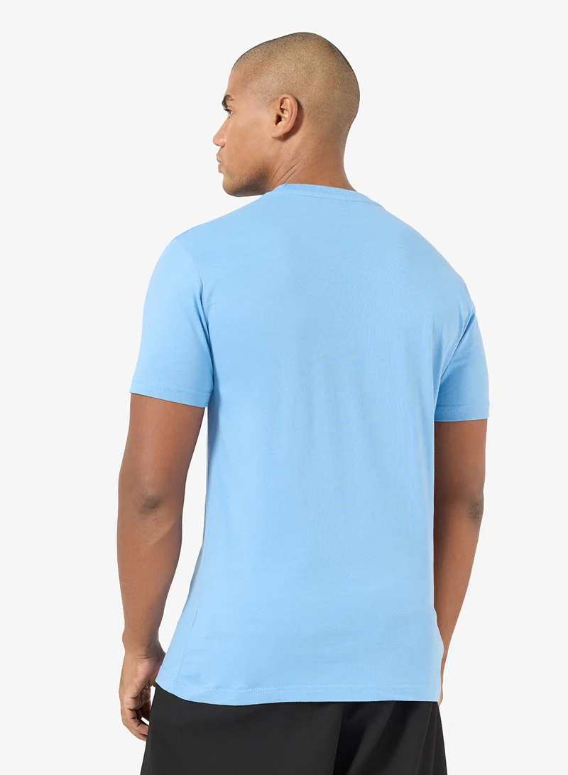 Seventy Five Basics BLUE Regular 220Gsm T-Shirt for Men | Best Price UAE