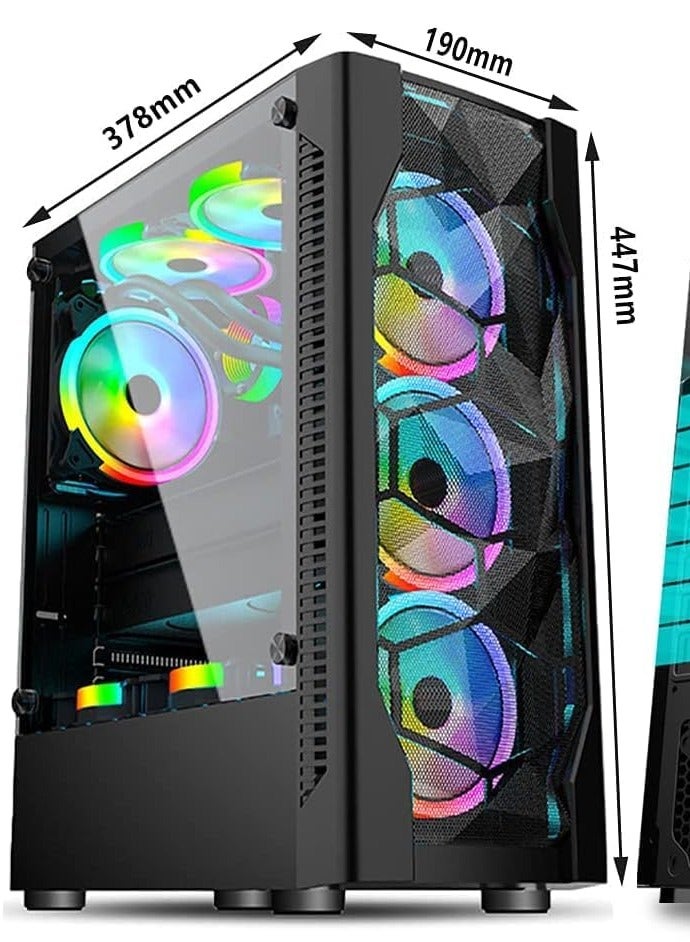 FIRST PLAYER أجهزة الكمبيوتر المكتبية للألعاب/محطات العمل الاقتصادية: كور i7 | 16 جيجابايت رام | GTX 1660 سوبر 6 جيجابايت | 1 تيرابايت NVME SSD/SATA | ويندوز 11 | جاهز للواي فاي - Image 2