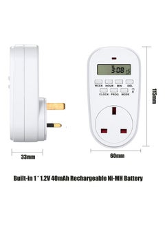 Y&D Digital Timer Switch White  - Image 3