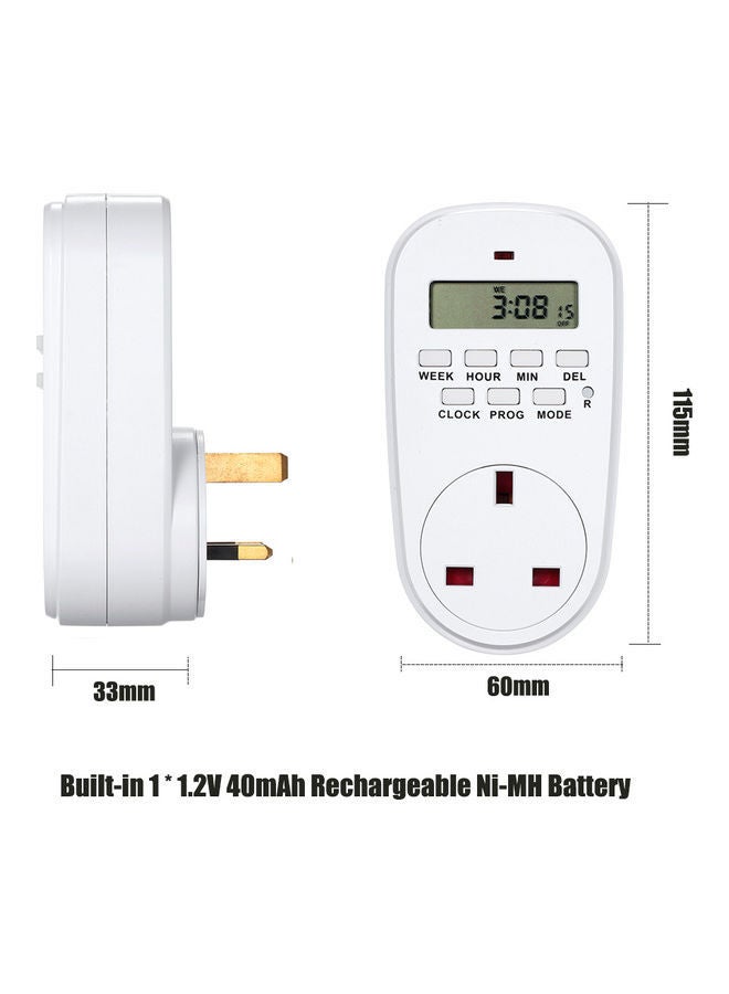 Y&D Digital Timer Switch White - Image 3