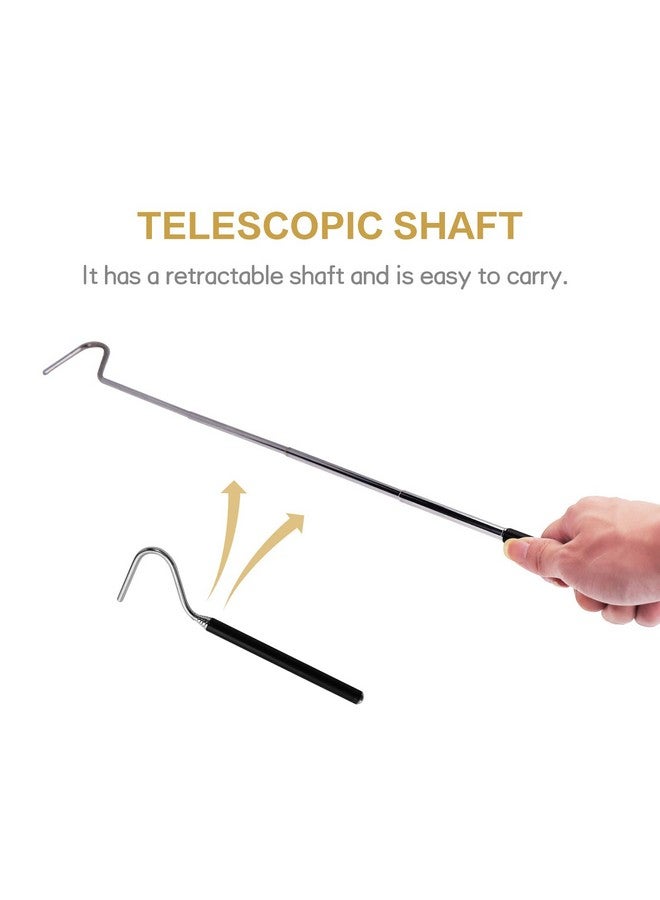 CONSIO Retractable Reptile Hook, Portable Mini Snake Hook Collapsible Stainless Steel Snake Tool, and Snake & Reptile Hook Retractable Catching Snake Handling Tool - Image 3