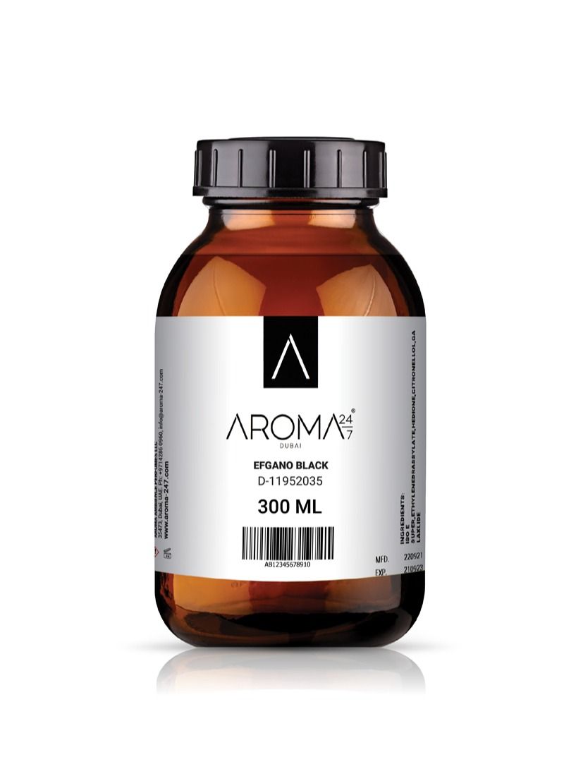 AROMA 24/7 Aroma Oil for Scent Diffusers - Efgano Black 300ML - Image 2