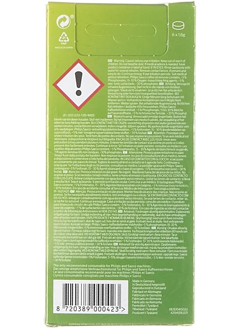 Philips Versuni Philips CA6704/10 Coffee Oil Remover, 6 Tablets for Philips, Saeco and Other Fully Automatic Coffee Machines - Image 4