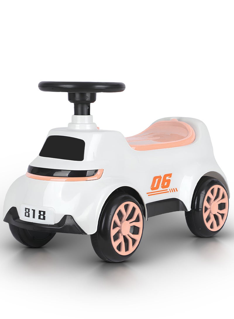 BAYBEE Cruzo Baby Ride on Car for Kids, Ride on Baby Car with Lights, Music, and Storage Space | Kids Push Car for Baby | Children Push Ride on Car for Kids Toddlers 1 to 3 Years Boy Girl Pink - Image 1