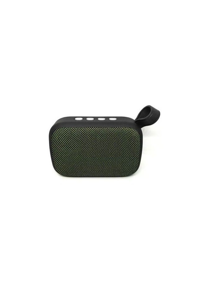 Speaker M5 Bluetooth Mini Portable With Calling - FM Radio - USB - Card Slot Compatible With All Devices green Color - Image 1