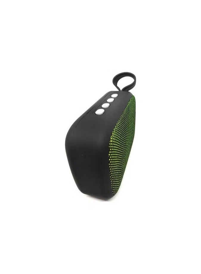 Speaker M5 Bluetooth Mini Portable With Calling - FM Radio - USB - Card Slot Compatible With All Devices green Color - Image 2