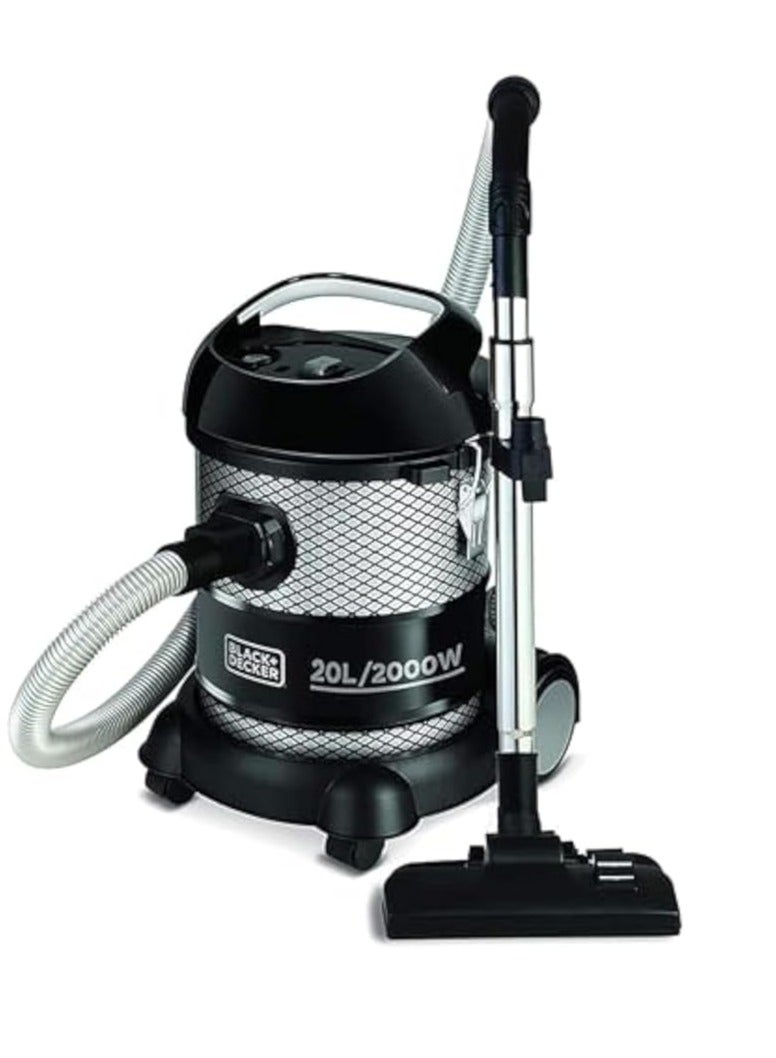 BLACK+DECKER Black & Decker 20L 2000W Barrel/Drum Vacuum Cleaner BV2000-B5 2 Year Warranty
