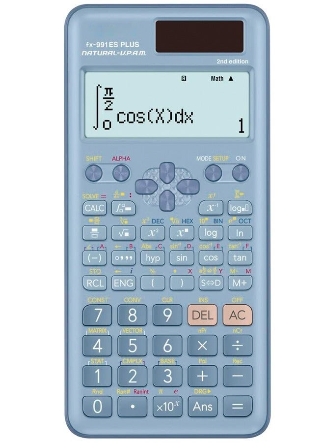Fx-991Es Plus 2025 Edition Scientific Calculator Blue - Image 1