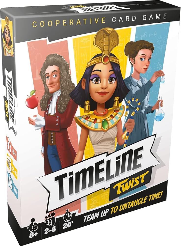 Asmodee Zygomatic Timeline Twist Card Game Trivia Game Strategy Game Cooperative Game| Fun Family Game for Kids and Adults Ages 8+ 2-6 Players Average Playtime 20 Minutes Made - Image 2