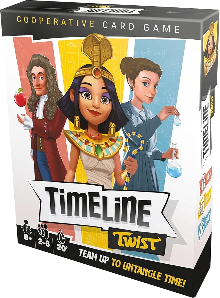 Asmodee Zygomatic Timeline Twist Card Game Trivia Game Strategy Game Cooperative Game| Fun Family Game for Kids and Adults Ages 8+ 2-6 Players Average Playtime 20 Minutes Made - Image 1