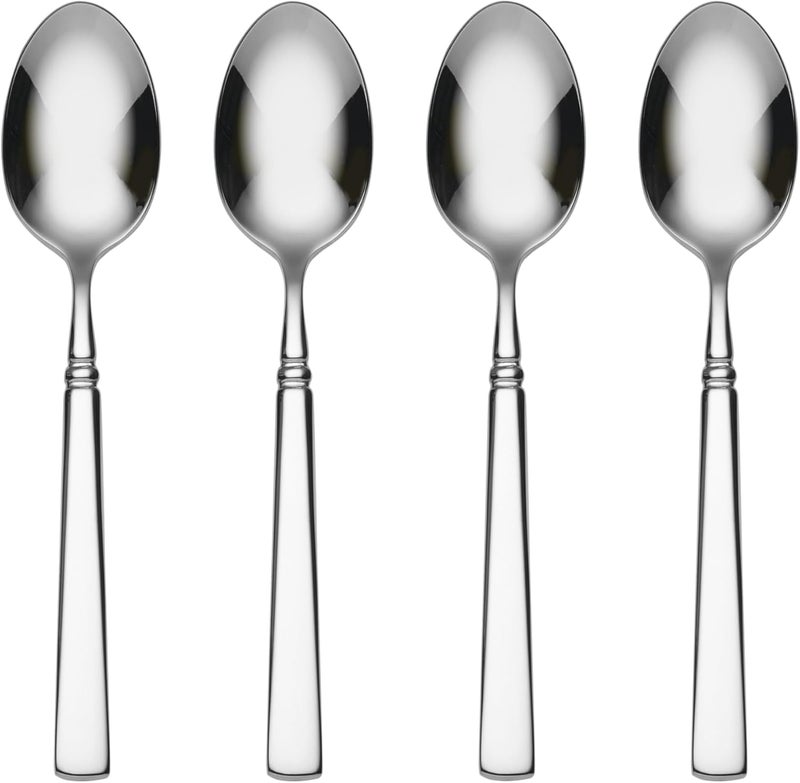ONEIDA Easton Fine Flatware Teaspoons, Set of 4 , 18/10 Stainless Steel, Silverware Set, Dishwasher Safe - Image 1