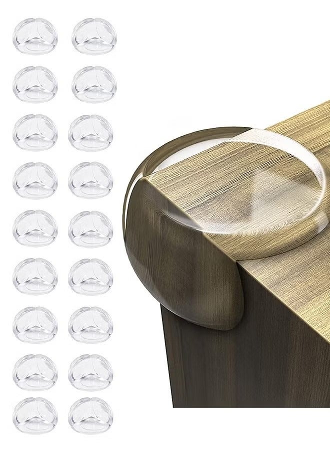 18 pcs Corner Protector for Baby, Protectors Guards, Furniture Corner Guard & Edge Safety Bumpers, Baby Proof Bumper & Cushion to Cover Sharp Furniture & Table Edges, Clear and Transparent - Image 1