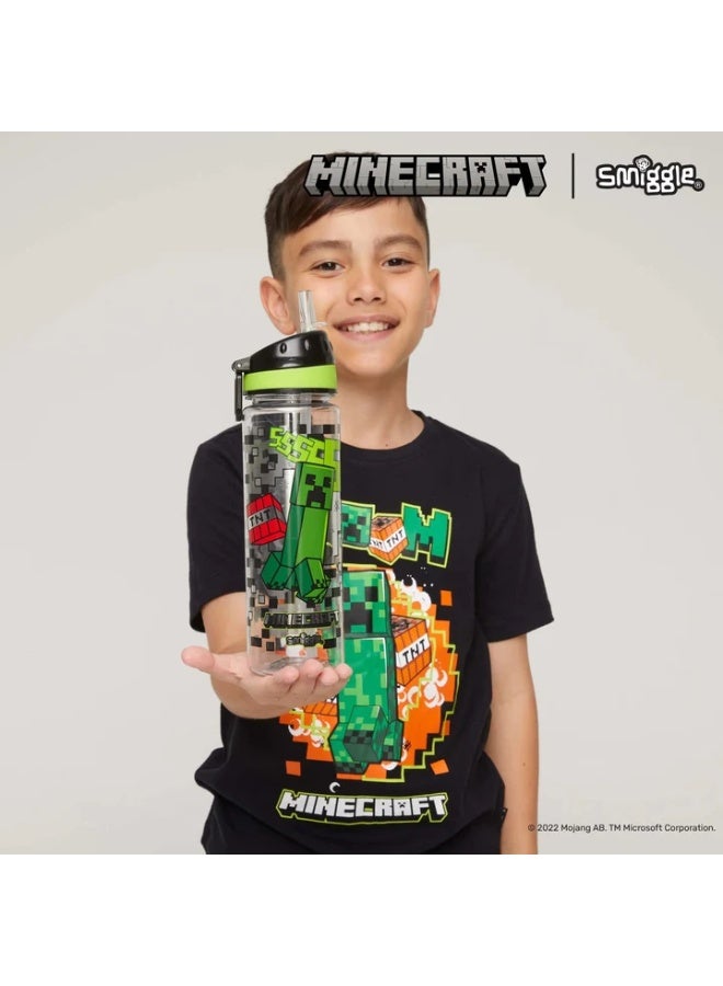 سميجل زجاجة بلاستيكية للشرب Smiggle Minecraft بسعة 650 مل - Image 2