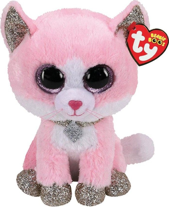 Ty Beanie Boos Pink Plush Cat Fiona 24 cm
