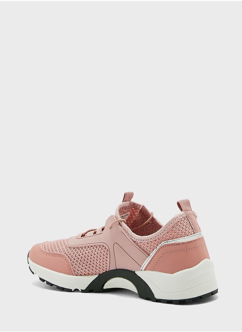 Ginger - Toggle Lace Metallic Edge Sneaker - Image 1
