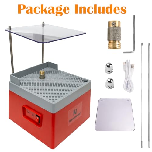 Deruilong Cordless Rechargeable Stained Glass Grinder Art Grinding Tool with 5/8" Grinding Bit - Image 5