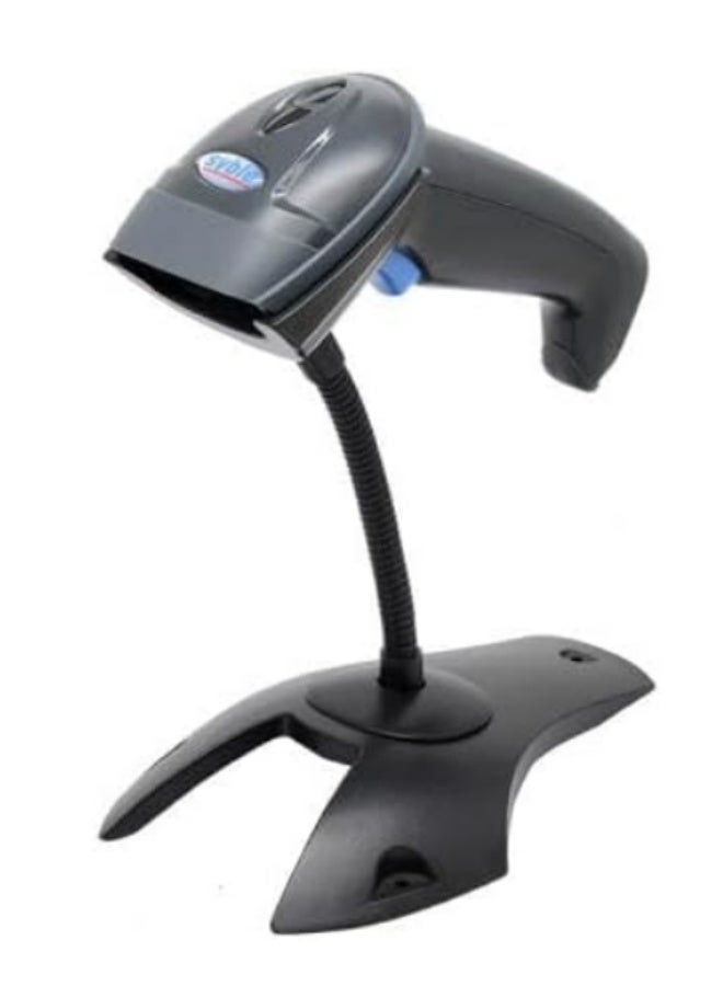 سيبل ماسح الباركود السلكي Syble XB-6258 ثنائي الأبعاد – قارئ QR والباركود عبر USB – مستشعر CMOS – توصيل وتشغيل مباشر – أسود - Image 2