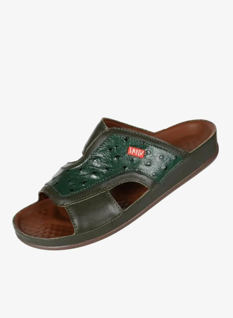 فايتال صنادل فيتال للرجال - جلد ناباتوماس أخضر