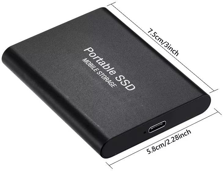 محرك أقراص صلبة خارجي محمول سعة 2 تيرابايت، أقراص SSD مصغرة، أقراص صلبة خارجية، محرك نسخ احتياطي للكمبيوتر، يدعم نقل البيانات عبر USB 3.1 إلى Type-C لأنظمة Windows XP وأجهزة الكمبيوتر المحمولة وMac. - Image 5