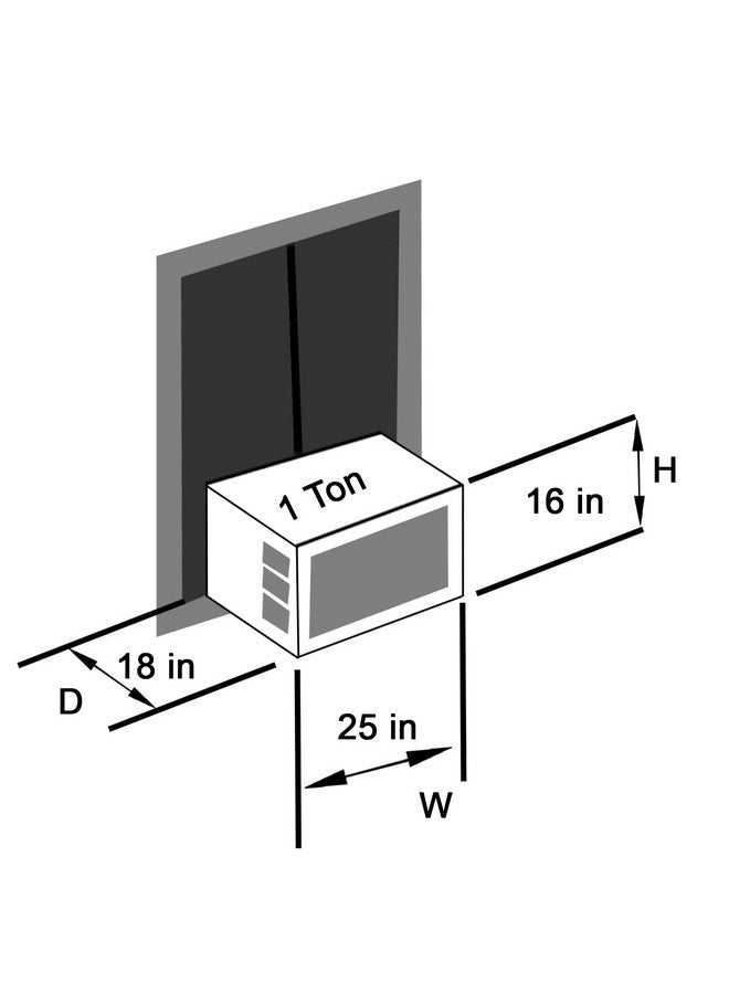 The Furnishing Tree Window AC Cover for 1 Ton Capacity PVC Waterproof and Dustproof Sand Pattern Brown - Image 4