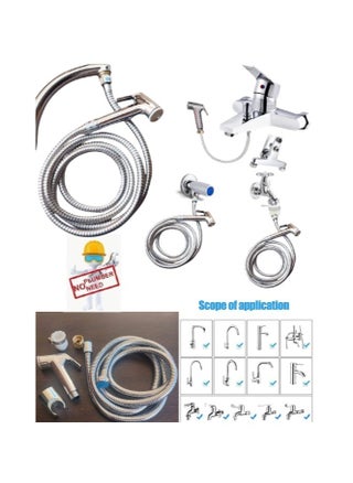 Shattaf + adapter + 1.5 meter hose + Teflon