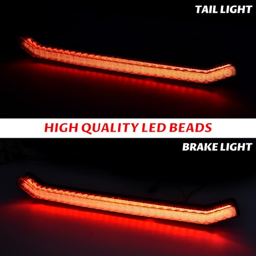 SAUTVS UTV Center Tail Light, Rear Center Accent Lamp Taillight OEM Replacement for Polaris RZR XP 1000 Turbo Sportsman 1000 XP 2019 2020 2021 2022(Smoked Black) - Image 2