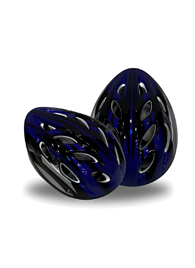 Generic Ventilated Blue and Black Safety Helmet 
