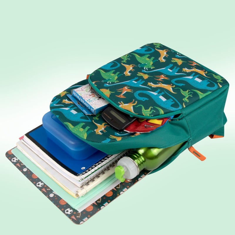 Trailmaker 15 Inch Kids Backpacks for Boys & Girls | Preschool, Kindergarten, Elementary School Backpacks with Adjustable, Padded Straps (Prehistoric Pals) - Image 3