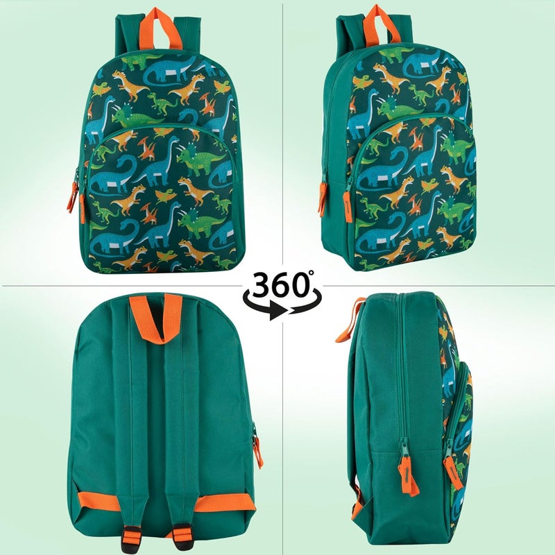 Trailmaker 15 Inch Kids Backpacks for Boys & Girls | Preschool, Kindergarten, Elementary School Backpacks with Adjustable, Padded Straps (Prehistoric Pals) - Image 4