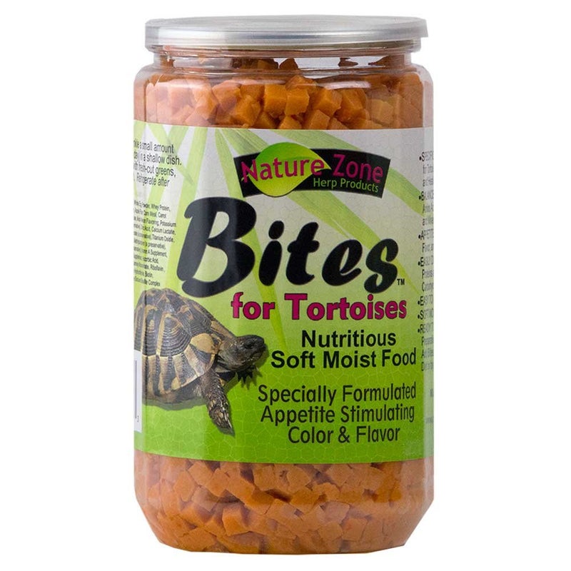 Nature Zone Bites for Tortoises, Soft Moist Food, 24 oz - Image 1