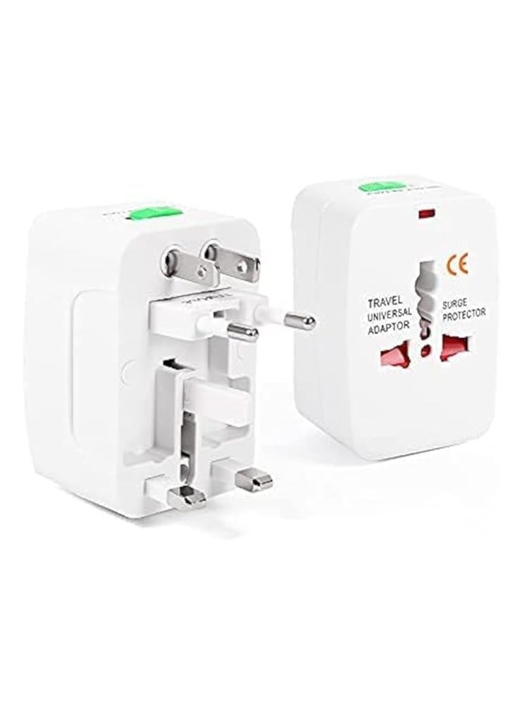 OMAKSS Travel Adapter, Worldwide All in One European Universal Adaptor, International Wall Charger Plug (Without USB PORT) for Asia Europe UK AUS and USA - Image 1