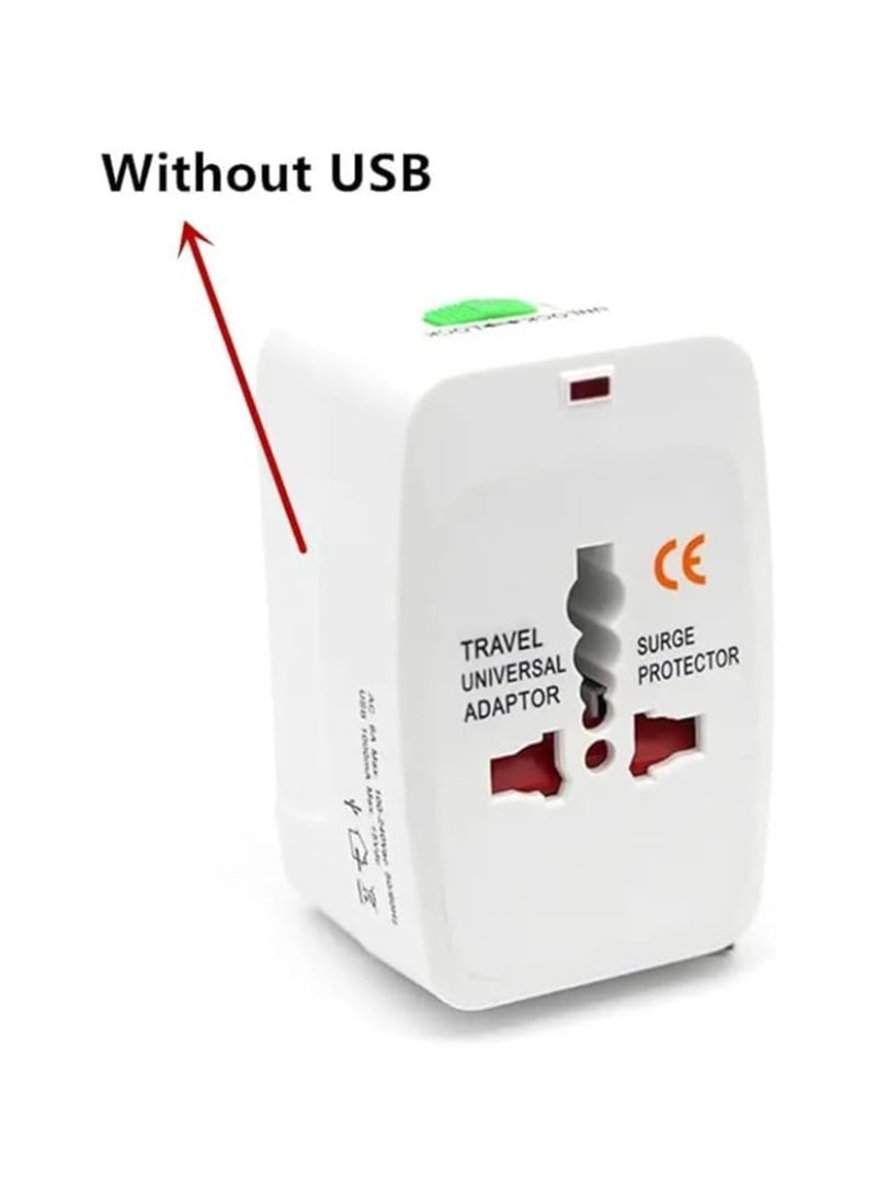 OMAKSS Travel Adapter, Worldwide All in One European Universal Adaptor, International Wall Charger Plug (Without USB PORT) for Asia Europe UK AUS and USA - Image 4