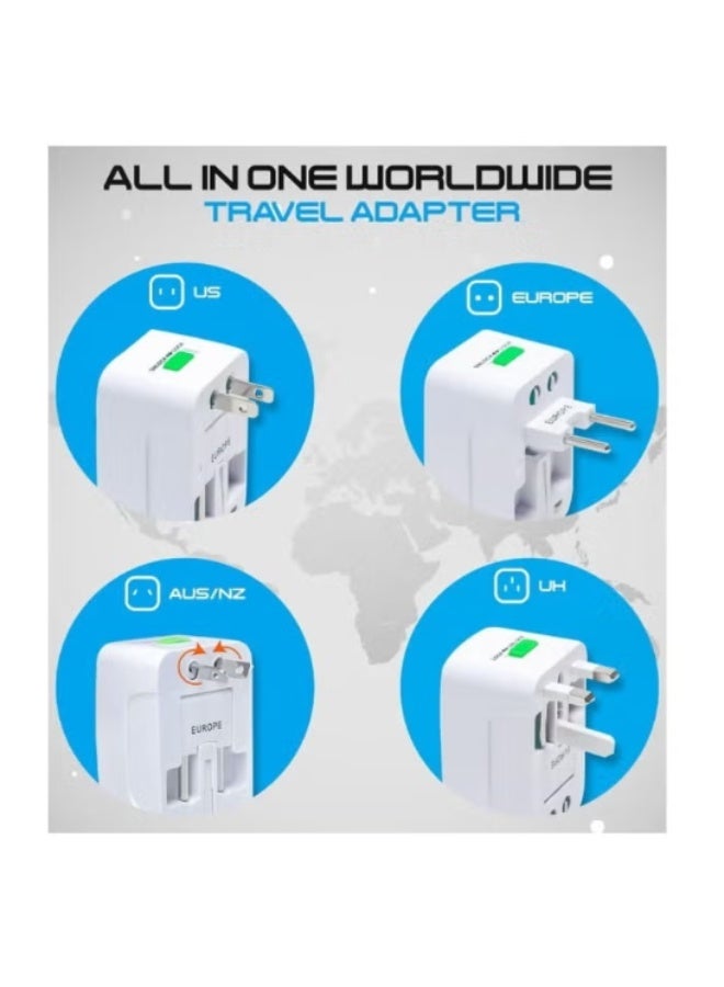OMAKSS Travel Adapter, Worldwide All in One European Universal Adaptor, International Wall Charger Plug (Without USB PORT) for Asia Europe UK AUS and USA - Image 4