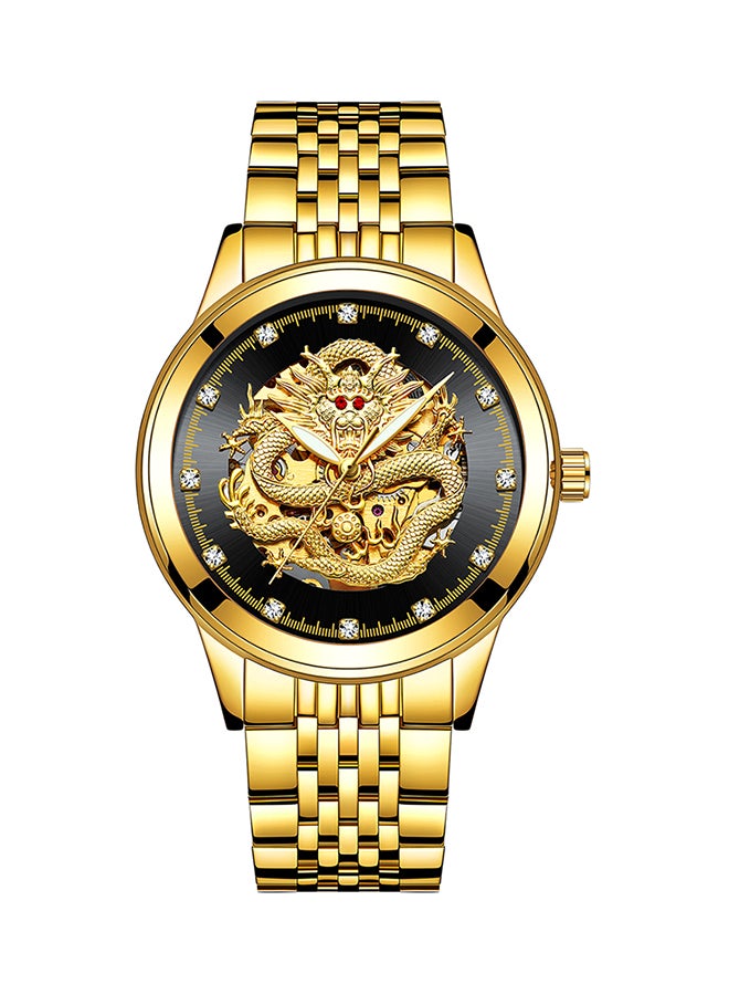 تيفيز ساعة يد مقاومة للماء بعقارب وسوار من الإستانلس ستيل طراز 9006B للرجال - Image 1